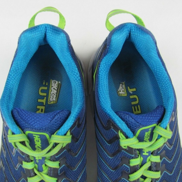HOKA ONE ONE Clifton 4 Blue Green Athletic Shoe 8 - Picture 7 of 8
